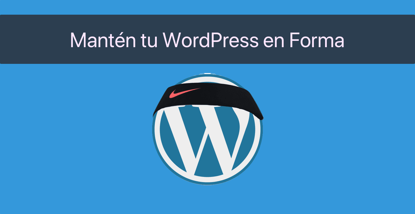 Mantén tu WordPress en forma Mantén tu WordPress en forma