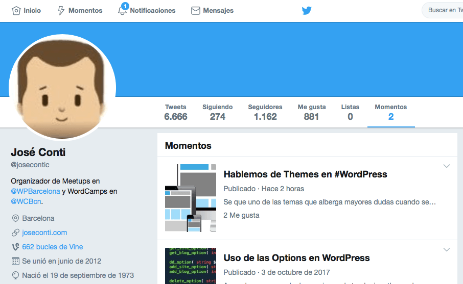 twitter captura de mi cuenta de twitter