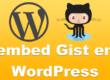 Embed Gist Github en WordPress